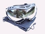 41u1KVtu2xL. SL160  RAVS SKIBRILLE SNOWBOARDBRILLE   goggle   SILVER FLASH LENS!!