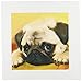 3dRose LLC qs_3644_1 Pug Quilt Square, 10 by 10-Inch