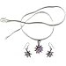 Pendant Earings Sterling Silver Amethyst Jewelry