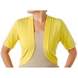 Misses Bay Studio Short Sleeve Solid Bolero Shrug