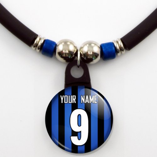 Internazionale inter Milan Soccer Jersey Necklace Personalized with Your Name and Number