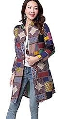 Sweater Spring Winter Long Sleeves Cotton/Linen  Dress