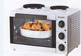 from Big Kitchen Royale TT28C White Kitchen Mini Cooker 28ltr Oven with Grill and 2 Hotplates Model TT28C
