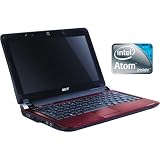 Acer Aspire One AOD150-1920 10.1-Inch Ruby Red Netbook - 6.5 Hour Battery Life