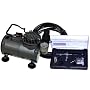 Multi-Purpose Siphon Feed DUAL-ACTION AIRBRUSH with AIR BRUSH COMPRESSOR KIT with Air Hose