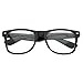 Nerd Raver Poser Clubbing Clear Lens UV400 Dork Horn Rimmed Glasses