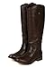 Breckelle AE45 Women Leatherette Round Toe Riding Knee High Boot - Brown