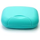 ReFaxi&reg;Plastic Soap Case Holder Container Box Home Outdoor Hiking Camping Travel Blue