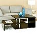 Renate Modern Cappuccino Finish Multi leveled Coffee Table
