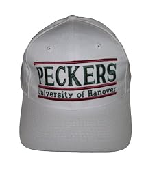 NCAA University of Hanover Peckers Snapback Hat Cap - White