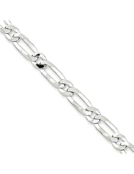 .925 Sterling Silver 7.25mm Fancy Link Chain