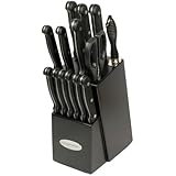 Oceanstar KS1194 Contemporary 15-Piece Knife Set with Block