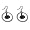 Penn State Nittany Lions Hoop Logo Earring Set Ncaa Charm Image #1