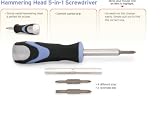 Latitude Tools 5 - in - 1 Screwdriver w/ Hammering Head