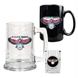 Atlanta Hawks NBA 15oz Tankard, 15oz Ceramic Mug & 2oz Shot Glass Set - Primary Logo
