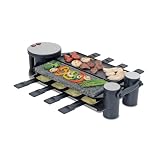 Swissmar KF-77073 Swivel 8 Person Raclette Party Grill, Black