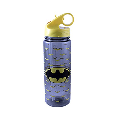 DC Comics BN8664 Batman Logo Tritan Water Bottle, 20 oz, Multicolor
