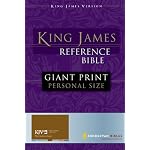 King James Giant Print Reference Bible Personal Size book cover