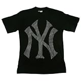 New York Yankees Platinum Diamond Dust T-Shirt by Majestic Athletic