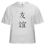 Friendship Chinese Symbol White T-Shirt White T-Shirt by CafePress