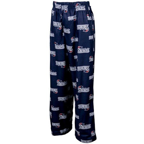 Reebok New England Patriots Youth Navy Blue Printed Team Logo Pajama Pants