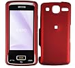 Red Rubber Feel Snap-On Cover Hard Case Cell Phone Protector for LG Expo GW820