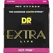 DR Strings Hot Pink - Pink Coated Electric: 10, 13, 17, 26, 36, 46 DR Strings Hot Pink - Pink Coated Electric: 10, 13, 17, 26, 36, 46