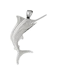 Clevereves 14K White Gold Pendant Marlin 7.8 - Gram(s)