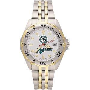 Buy Florida Marlins Mens All Star Watch Stainless Steel Bracelet by Logo Art