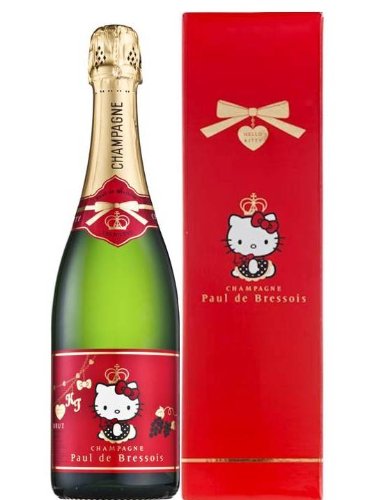 【世界初・限定生産】ハロー・キティ・シャンパン Paul de Bressois 750ml
