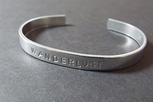 Wanderlust Cuff Bracelet, Adjustable, Aluminum