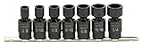 Armstrong 19-894 3/8-Inch Drive 6 Point SAE Maxx Universal Impact Socket Set, 7-Piece [並行輸入品]