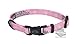 Harley-Davidson Li'l Bikers 3/8 in. Adjustable Shield Dog Collar - XS 12in, Pink