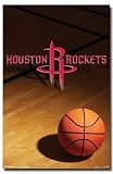 (24x36) Houston Rockets (Logo, Basketball) Sports Poster Print