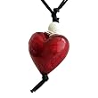 Murano Heart Pendant - Miro Red
