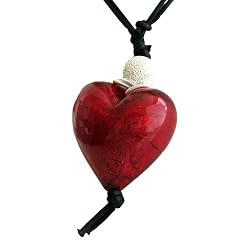 Murano Heart Pendant - Miro Red