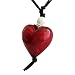 Murano Heart Pendant - Miro Red