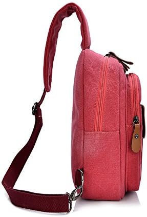 SHENGXILU Women's Single Shoulder Bag Dark Pink