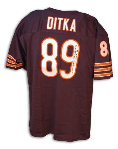 Autographed Mike Ditka Chicago Bears Throwback Blue Jersey