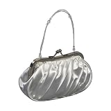 Coloriffics Handbags White Satin Evening Bag