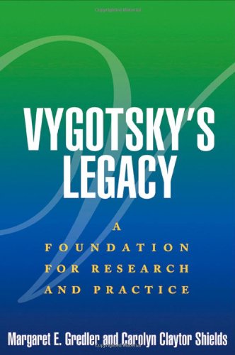 Cover image : Vygotsky's Legacy: A Foundation for Research and Practice