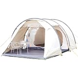Vaude Big Opera TC – Tente de camping tunnel familiale – 4 personnes – sable