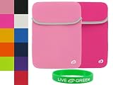 Reversible Neorpene Sleeve Case Compatible with Acer Aspire One AOD150 series 10.1-Inch Netbook (Acer Aspire One Laptop NOT included) + Bonus Young Micro - Live Green WristBand