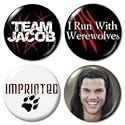 Team Jacob Twilight Buttons/pins/badges