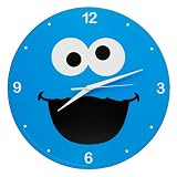 Vandor Sesame Street Cookie Monster 13-1/2-Inch Wall Clock, Blue