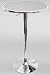 LumiSource Bistro Hydraulic Bar Table, Chrome