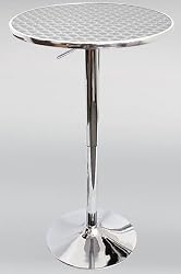 Lumisource Bistro BT-BISTRO Stainless Steel Bar Table