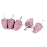 uxcell マウントポイント　セラミック製　シルバートーン　 コーンヘッド　24mm径 5個入り