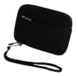 rooCASE SLV2 Neoprene Sleeve (Jet Black) Carrying Case for Garmin nüvi 2460LMT 5-inch