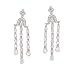 Andie Macdowell'S Chandelier C.Z. Sterling Silver Drop Earrings